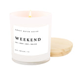 WEEKEND SOY CANDLE- Soy sweet water decor candle, weekend, 11 ounces