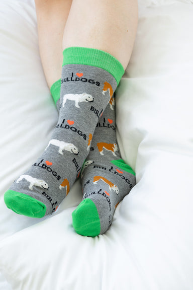 English Bulldog Socks -  ShopatGrace.com