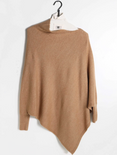 Triangle Poncho With Sleeves - OS / CAMEL ShopatGrace.com