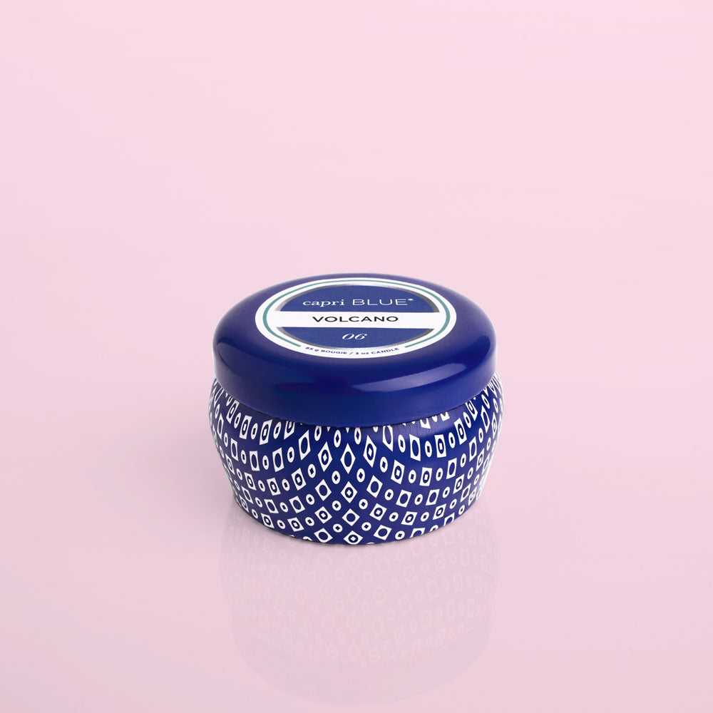 Volcano Blue Mini Tin Candle -  ShopatGrace.com