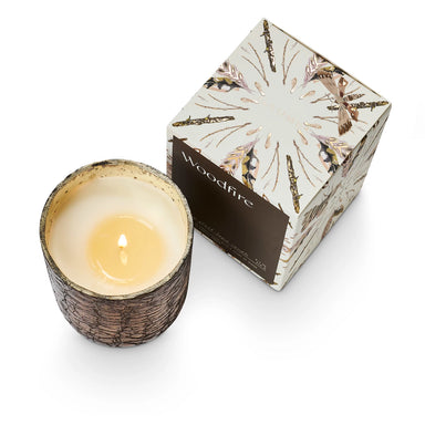 Woodfire Small Boxed Crackle Glass Candle -  ShopatGrace.com